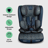 MBCS50 Toddler to Booster R129 Car Seat - Navy Leopard - GRADE A