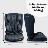 MBCS50 Toddler to Booster R129 Car Seat - Navy Leopard - GRADE A