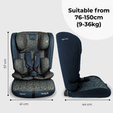 My Babiie MBCS50 Toddler to Booster R129 Car Seat - Navy Leopard
