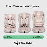 My Babiie MBCS50 Toddler to Booster R129 Car Seat - Pink Leopard