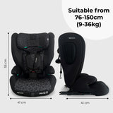 Toddler to Booster R129 Car Seat with ISOFIX - Black Leo - GRADE A