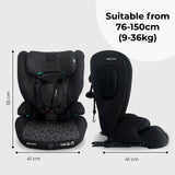My Babiie MBCS75 Toddler to Booster R129 Car Seat with ISOFIX - Black Leopard