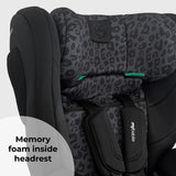 Toddler to Booster R129 Car Seat with ISOFIX - Black Leo - GRADE A