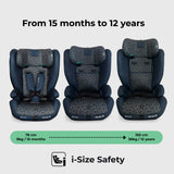 My Babiie MBCS75 Toddler to Booster R129 Car Seat with ISOFIX - Navy Leopard