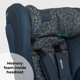 MBCS75 Toddler to Booster R129 Car Seat with ISOFIX - Blue Leopard - GRADE A