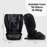 Compact Fold Toddler to Booster + ISOFIX - Black Leo - GRADE A