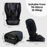My Babiie MBCS80 Foldable Toddler to Booster R129 Car Seat with ISOFIX - Black Leopard
