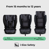 Compact Fold Toddler to Booster + ISOFIX - Black Leo - GRADE A