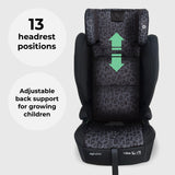 Compact Fold Toddler to Booster + ISOFIX - Black Leo - GRADE A