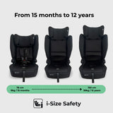 My Babiie MBCS80 i-Size (76-150cm) Car Seat ISOFIX - Black