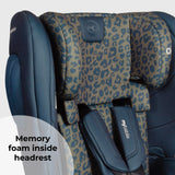 Compact Fold Toddler to Booster Car Seat + ISOFIX - Navy Blue Leopard - GRADE A