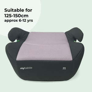 My Babiie MBCSB20 Booster R129 Car Seat with ISOFIX - Pink & Grey