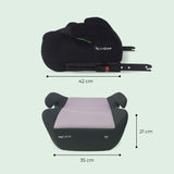 My Babiie MBCSB20 Booster R129 Car Seat with ISOFIX - Pink & Grey