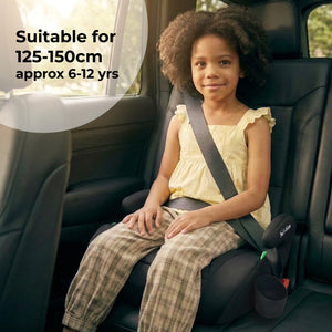 My Babiie MBCSB20 Booster R129 Car Seat with ISOFIX and Cup Holder - Black