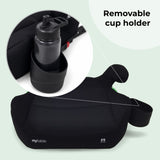 My Babiie MBCSB20 Booster R129 Car Seat with ISOFIX and Cup Holder - Black