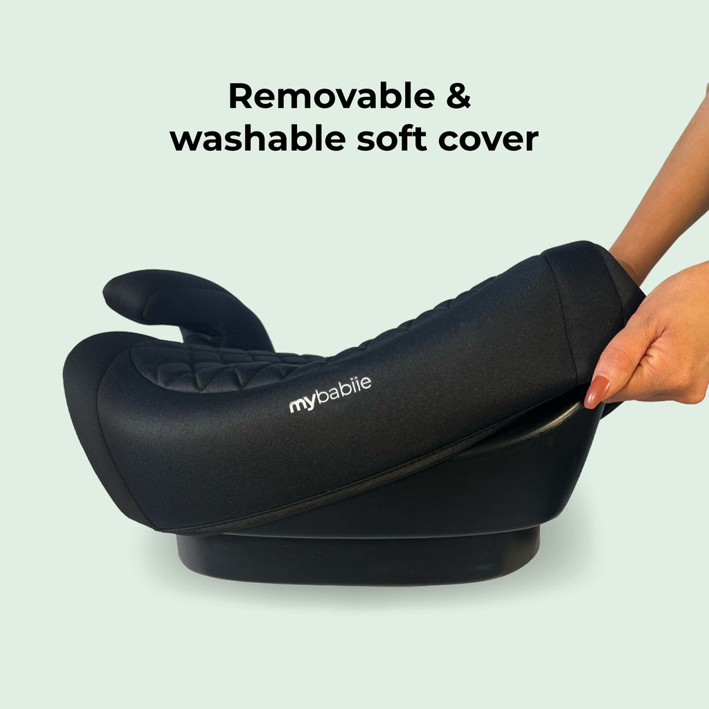 MBCSB25 Booster Max R129 Car Seat with ISOFIX Black Quilted – My