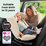 My Babiie MBCSSPIN i-Size (40-150cm) Spin Car Seat - Dani Dyer Stone