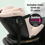 My Babiie MBCSSPINTT i-Size (40-150cm) Spin Car Seat - Pink Polka