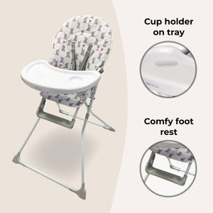 My Babiie MBHC1 Compact Highchair - Dani Dyer Elephants