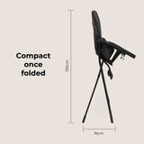 MBHC1 Compact Highchair - Black Leopard - Grade B