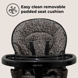 MBHC1 Compact Highchair - Black Leopard - Grade C
