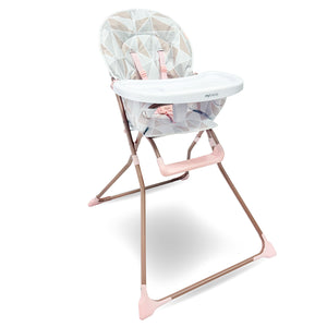 My Babiie MBHC1 Compact Highchair - Rose Geo