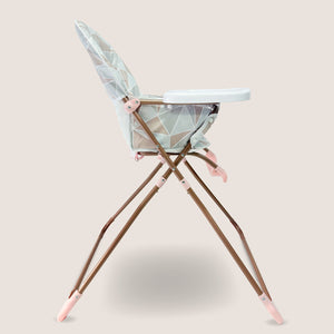 My Babiie MBHC1 Compact Highchair - Rose Geo