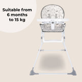 My Babiie MBHC1 Compact Highchair - Samantha Faiers Safari