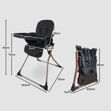 MBHC2 Compact Fold Highchair - Black - Grade A