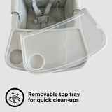 MBHC2 Compact Fold Highchair - Grey - Grade A