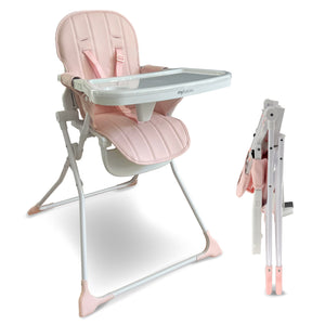 My Babiie MBHC2 Compact Folding Highchair - Pink