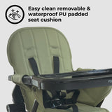 MBHC2 Compact Fold Highchair - Green - Grade C