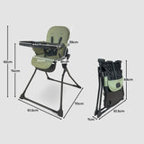 MBHC2 Compact Fold Highchair - Green - Grade B