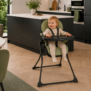 My Babiie MBHC2 Compact Folding Highchair - Sage Green