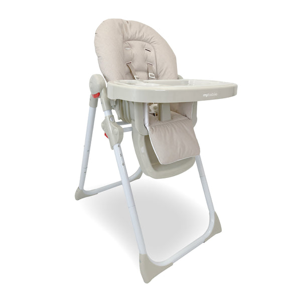 MBHC8 Premium Highchair Oatmeal Herringbone
