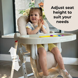 Premium Highchair - Herringbone Oatmeal - Grade A