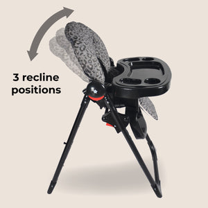 My Babiie MBHC8 Premium Highchair - Dani Dyer Black Leopard