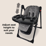 My Babiie MBHC8 Premium Highchair - Dani Dyer Black Leopard