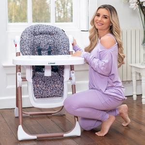 Dani Dyer Navy Leopard Highchair - Grade A