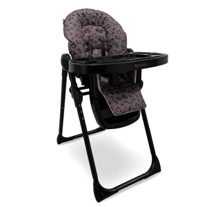 MBHC8 Highchair - Black Pink Leopard - Grade A