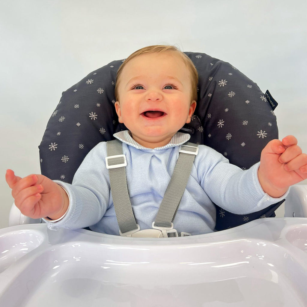 My Babiie Save the Children Navy Festive Premium Highchair Seat Cover