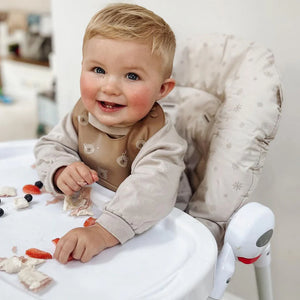 MBHC8 Premium Highchair Seat Cover - STC Oatmeal Festive - Grade A