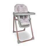 MBHC8 Premium Highchair - Rose Gold Grey Tropical - Grade B
