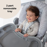 MBHC8 Premium Highchair - Rose Gold Grey Tropical - Grade A