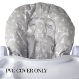 MBHC8 Premium Highchair Seat Cover - Grey Festive