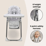 My Babiie MBHC8 Premium Highchair - Wild Safari