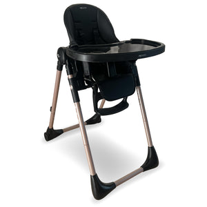 My Babiie MBHC9 Luxe Highchair from Birth - Rose Gold Black