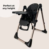 My Babiie MBHC9 Luxe Highchair from Birth - Rose Gold Black