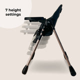 My Babiie MBHC9 Luxe Highchair from Birth - Rose Gold Black