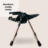 My Babiie MBHC9 Luxe Highchair from Birth - Rose Gold Black